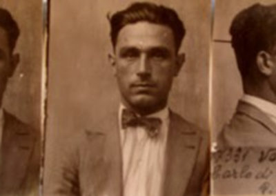 Carlo Venegoni 1927 Foto segnaletica dell'arresto