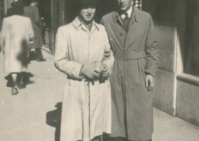 Sergio Menin (a destra) Verona 1943